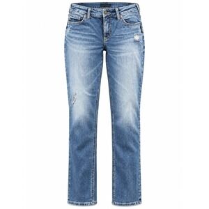 Silver Jeans Co Womens Boyfriend Jeans Size 14/29 Medium Wash Blue W27101SSX303